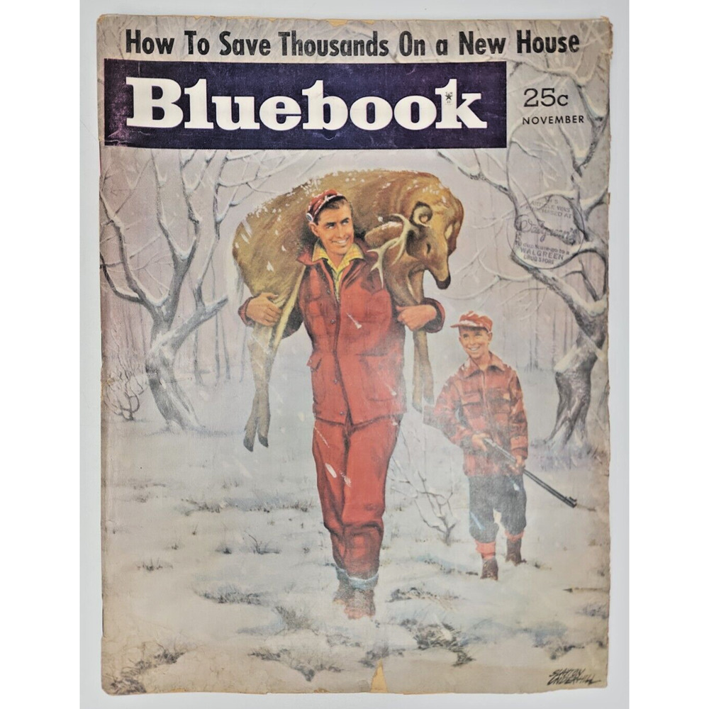 1954 Blue‎ Book Pulp / Magazine November Deer Hunting Adventure SKU M401
